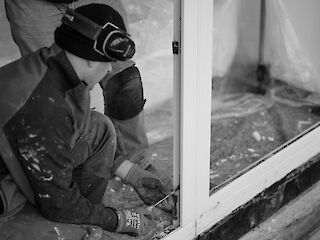 Reparatur einer Tür