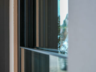 Französischer Balkon aus Glas