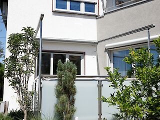 Pergolamarkise von vorne